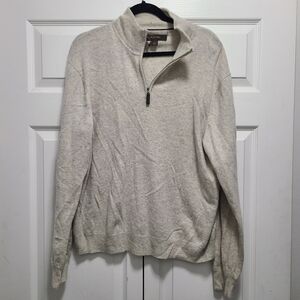 Tasso Elba Men's‎ Cream Cashmere Sweater L
